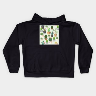 Cactus Pattern Succulent Plants Garden Lover Gift Kids Hoodie